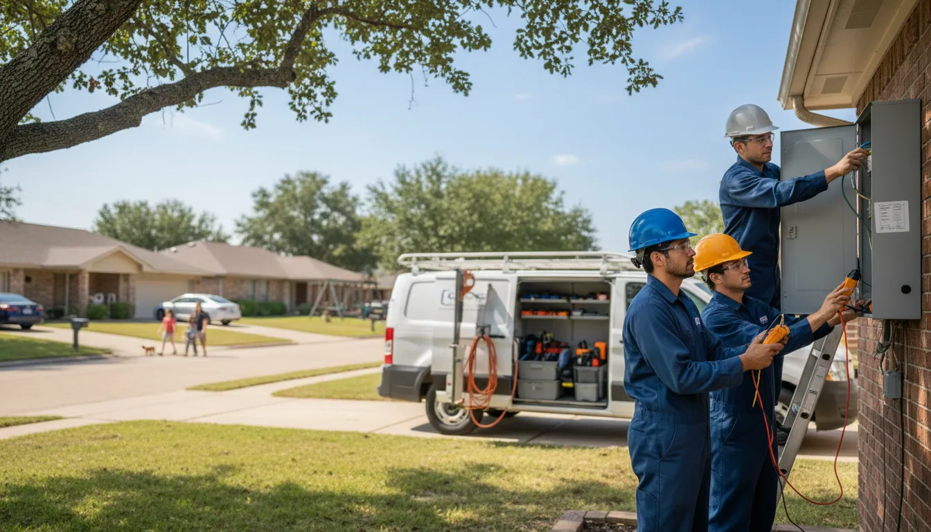 Certified electrician providing emergency electrical services in Garner, IA